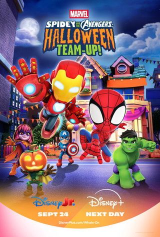 Pôster de Spidey e Os Vingadores: Equipe Halloween