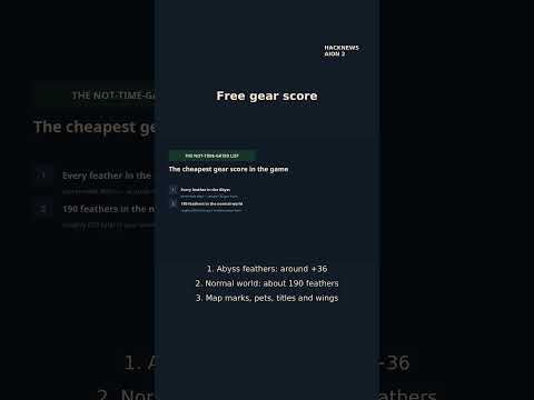 Miniatura do vídeo AION 2 Abyss Feathers: Free Gear Score Explained no YouTube