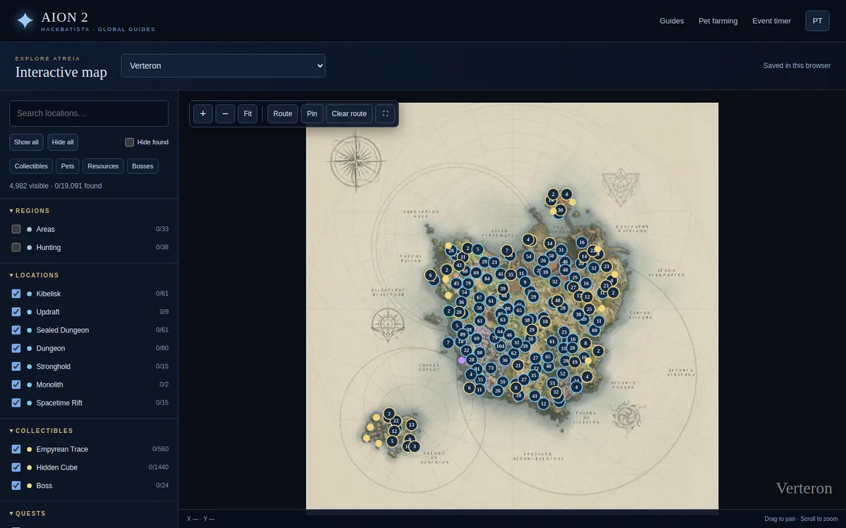 Mapa interativo
